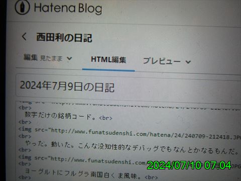 西田利の日記