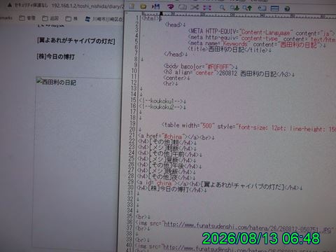西田利の日記