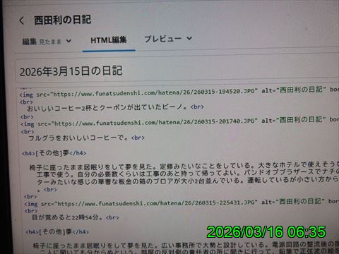 西田利の日記